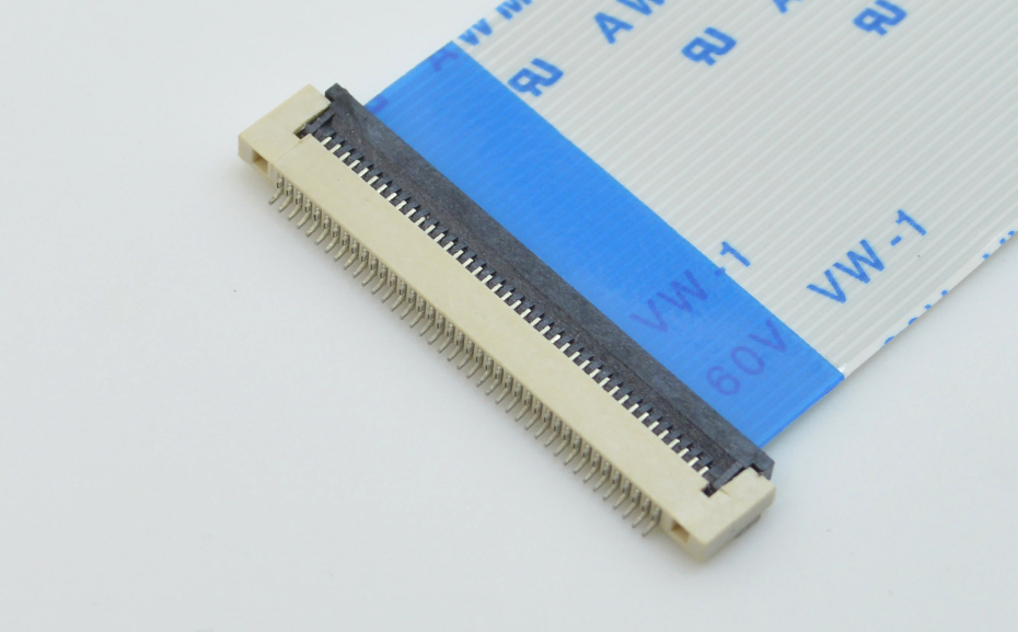 新品FFC/樱桃视频APP下载0.5間距H1.5翻蓋下接蝴蝶扣下接條形連接器,樱桃在线视频网站