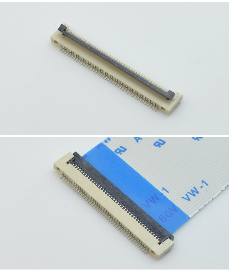 新品FFC/樱桃视频APP下载0.5間距H1.5翻蓋下接蝴蝶扣下接條形連接器,樱桃在线视频网站