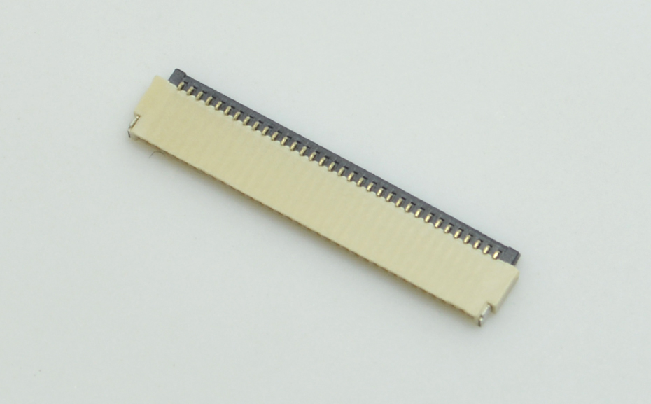 FPC後翻蓋0.5mm 40pFFC軟排線插件間距0.5mm40p前插後翻連接器,樱桃在线视频网站