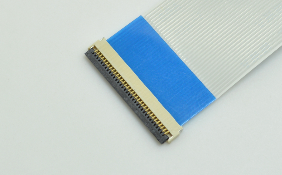 FPC後翻蓋0.5mm 40pFFC軟排線插件間距0.5mm40p前插後翻連接器,樱桃在线视频网站