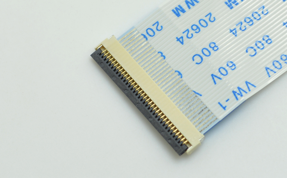 FPC後翻蓋0.5mm 40pFFC軟排線插件間距0.5mm40p前插後翻連接器,樱桃在线视频网站