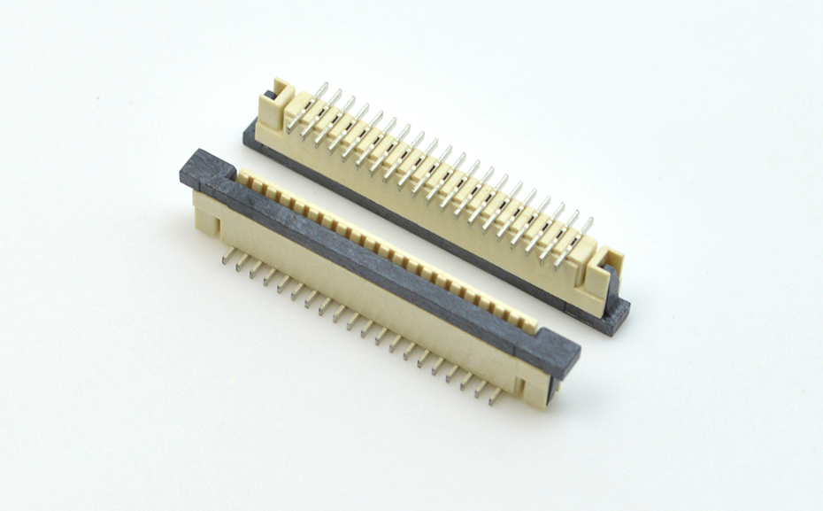 接插件FFC/樱桃视频APP下载 1.0MM 8P 一字腳 立貼帶鎖 扁平電纜連接器,樱桃在线视频网站