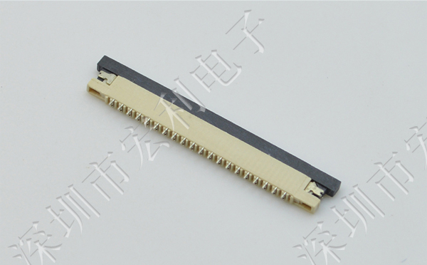 FFC軟排線接插件 樱桃视频APP下载 間距1.0MM-7p 上接拉鎖