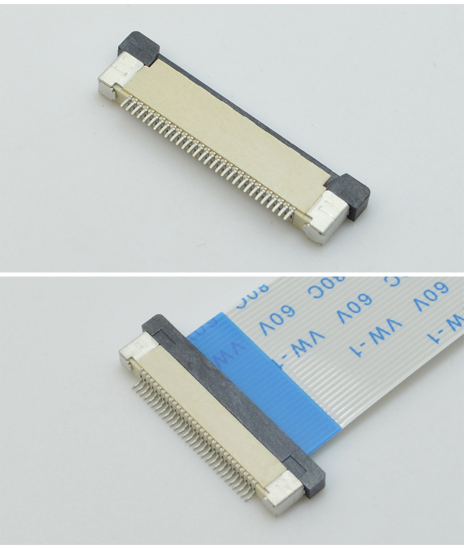 FFC/樱桃视频APP下载 軟排線插座 0.5mm間距-5P 下接拉鎖 5Pin 抽屜式