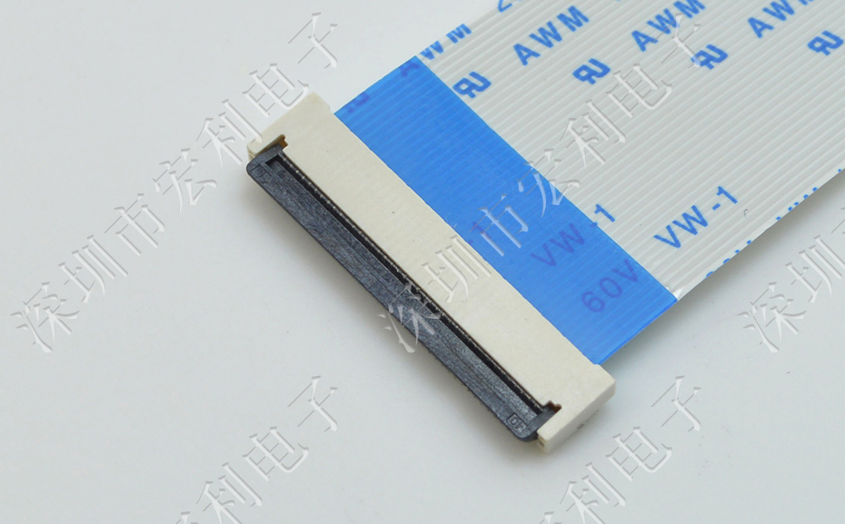 樱桃在线视频网站FPC插座翻蓋式FFC間距0.5mm 36p針腳位H2.0mm 前插後翻連接器