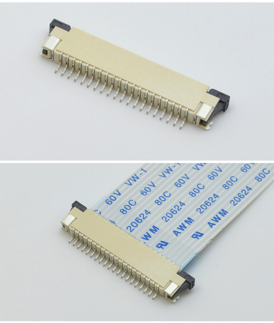 FFC軟排線接插件 樱桃视频APP下载 間距1.0MM-16p 上接拉鎖