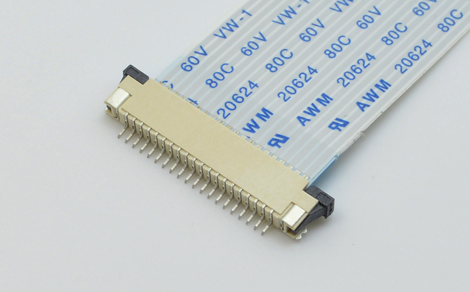 FFC軟排線接插件 樱桃视频APP下载 間距1.0MM-16p 上接拉鎖