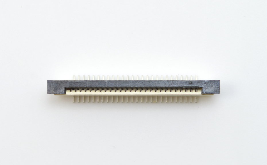 接插件FFC/樱桃视频APP下载 1.0MM 32P 一字腳 立貼帶鎖 扁平電纜連接器