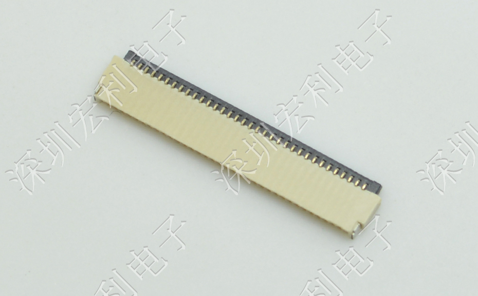樱桃视频APP下载 軟排線扁平電纜插座 間距0.5mm 40P H1.0後鎖式臥貼片