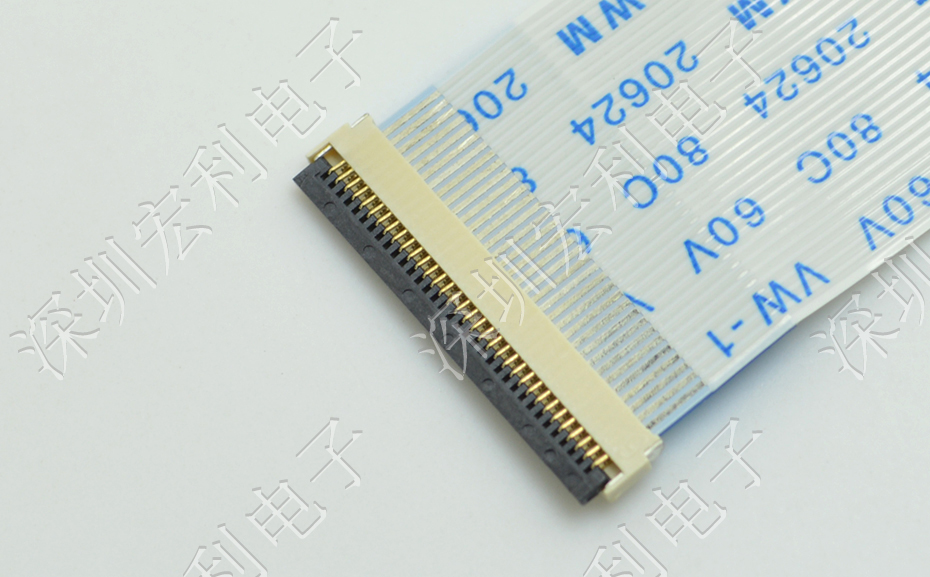 樱桃视频APP下载 軟排線扁平電纜插座 間距0.5mm 40P H1.0後鎖式臥貼片