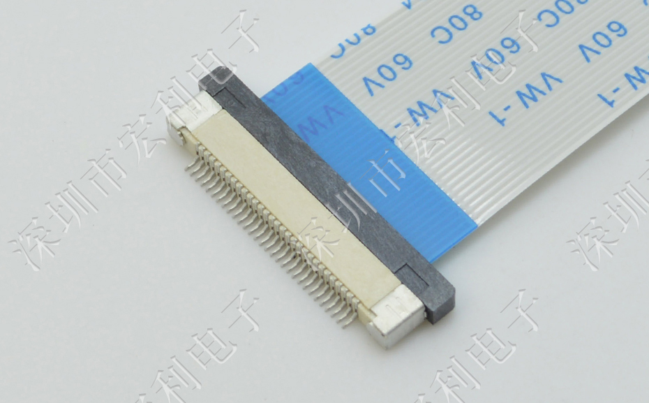 FFC/樱桃视频APP下载 軟排線插座 0.5mm間距-60P 下接拉鎖 60Pin 抽屜式